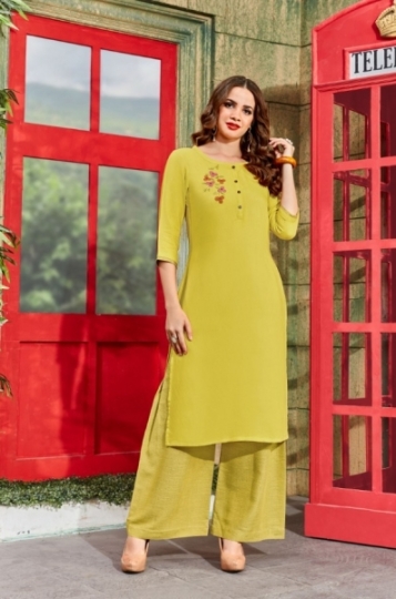 TUNIC HOUSE NEHA PLAZO KURTI WITH PLAZZO CATALOG WHOLESALE DEALER BEST RATE BY GOSIYA EXPORTS SURAT )