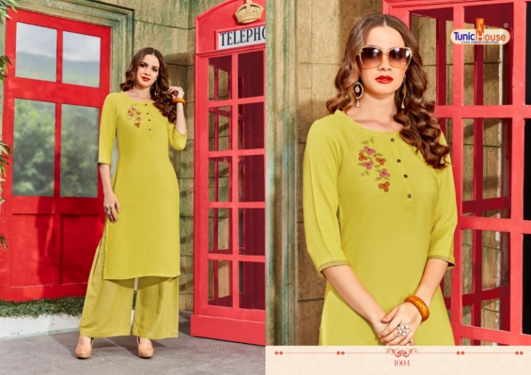 TUNIC HOUSE NEHA PLAZO KURTI WITH PLAZZO CATALOG WHOLESALE DEALER BEST RATE BY GOSIYA EXPORTS SURAT (1)