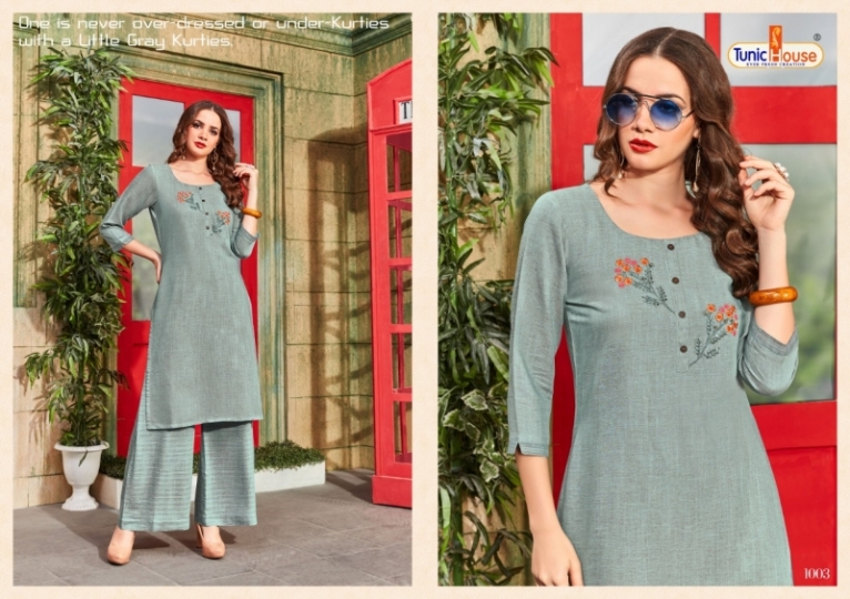 TUNIC HOUSE NEHA PLAZO KURTI WITH PLAZZO CATALOG WHOLESALE DEALER BEST RATE BY GOSIYA EXPORTS SURAT (2)