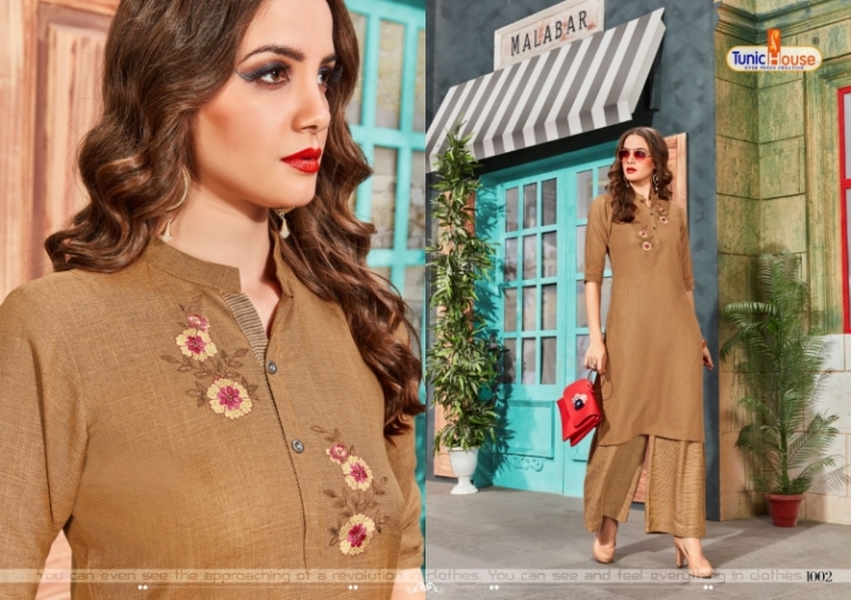 TUNIC HOUSE NEHA PLAZO KURTI WITH PLAZZO CATALOG WHOLESALE DEALER BEST RATE BY GOSIYA EXPORTS SURAT (3)