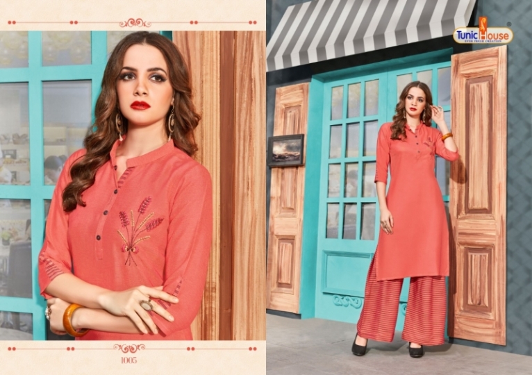 TUNIC HOUSE NEHA PLAZO KURTI WITH PLAZZO CATALOG WHOLESALE DEALER BEST RATE BY GOSIYA EXPORTS SURAT (4)