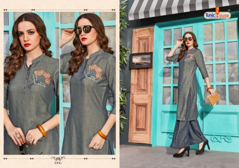 TUNIC HOUSE NEHA PLAZO KURTI WITH PLAZZO CATALOG WHOLESALE DEALER BEST RATE BY GOSIYA EXPORTS SURAT (5)