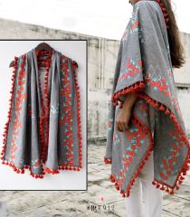 UNISEX RICH EMBROIDERY DUPATTA WITH DAZZLING LESS WHOLESALE BEST RATE BY GOSIYA EXPORTS SURAT (9)
