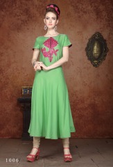 V S fashion glorious rayon Kurtis collection ONLINE BEST RATE IN SURAT (4)