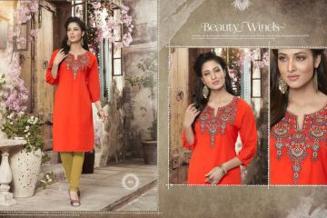 VALENCIA TEX ZOYA CATALOGUE GEORGETTE PARTY WEAR EMBROIDERED KURTI (1)