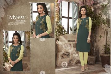 VALENCIA TEX ZOYA CATALOGUE GEORGETTE PARTY WEAR EMBROIDERED KURTI (4)
