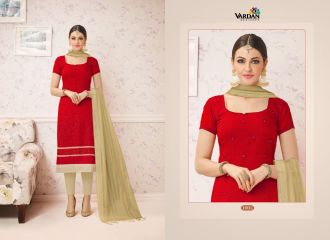 VARDAN DESIGNER SABAANA VOL 1 CHANDERI EMBROIDERED SALWAR KAMEEZ WHOLESALE (11)