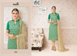 VARDAN DESIGNER SABAANA VOL 1 CHANDERI EMBROIDERED SALWAR KAMEEZ WHOLESALE (2)