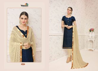 VARDAN DESIGNER SABAANA VOL 1 CHANDERI EMBROIDERED SALWAR KAMEEZ WHOLESALE (4)