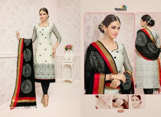 VARDAN DESIGNER SABAANA VOL 1 CHANDERI EMBROIDERED SALWAR KAMEEZ WHOLESALE (9)