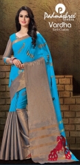 VARDHA SAREES BY PADMASHREE DESIGNER SOFT COTTON SAREES ARE AVAILABLE AT WHOLESALE BEST RATE BY GOSIYA EXPORTS SURAT (6)