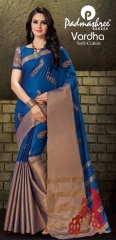 VARDHA SAREES BY PADMASHREE DESIGNER SOFT COTTON SAREES ARE AVAILABLE AT WHOLESALE BEST RATE BY GOSIYA EXPORTS SURAT (7)