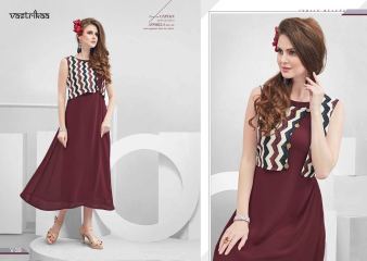VASTRIKKA BY PLUSH GEORGETTE CASUAL WEAR KURTI COLLECTION WHOLESALE BEST RATE BY GOSIYA EXPORTS SURAT (17)