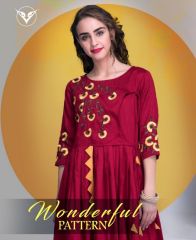 VESH BLAZE VOL 38 COTTON RAYON PARTY WEAR KURTIS COLLECTION WHOLESALE SUPPLIER BEST RATE BY GOSIYA EXPORTS SURAT