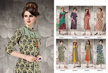 VICTORRIAN CLOTHING RELOAD VOL 5 RAYON & COTTON PARTY WEAR KURTI ONLINE SUPPLIER (10)