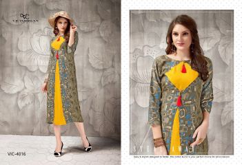VICTORRIAN CLOTHING RELOAD VOL 5 RAYON & COTTON PARTY WEAR KURTI ONLINE SUPPLIER (6)