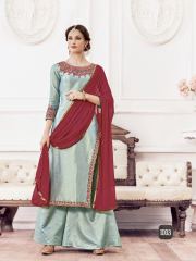 VIKSIT FAB SIMRAN 3 BANGLORI SILK EMBROIDERED PARTY WEAR SALWAR SUITS (1)