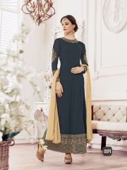 VIKSIT FAB SIMRAN 3 BANGLORI SILK EMBROIDERED PARTY WEAR SALWAR SUITS (2)