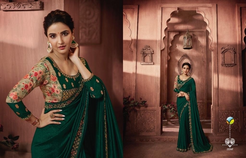 VINAY FASHION LLP HOTSTAR VOL 3 SILK SAREE WITH HEAVY EMBROIDERY WORK WHOLESALE DEALER BEST RATE BY GOSIYA EXPORT SURAT (13)