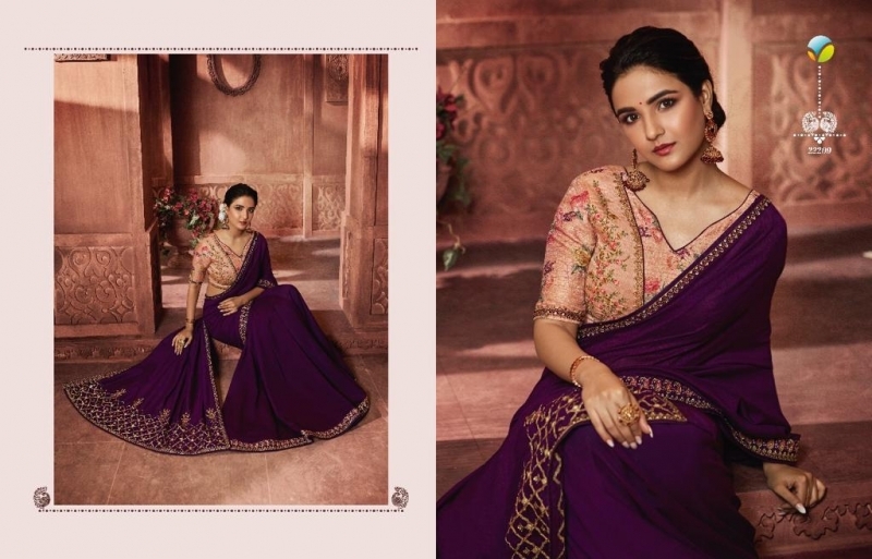 VINAY FASHION LLP HOTSTAR VOL 3 SILK SAREE WITH HEAVY EMBROIDERY WORK WHOLESALE DEALER BEST RATE BY GOSIYA EXPORT SURAT (14)