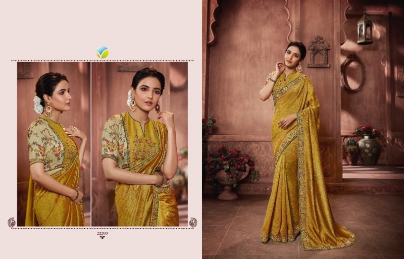 VINAY FASHION LLP HOTSTAR VOL 3 SILK SAREE WITH HEAVY EMBROIDERY WORK WHOLESALE DEALER BEST RATE BY GOSIYA EXPORT SURAT (4)