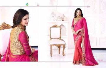 Vinay starwalk blossom party wear saree collection BY GOSIYA EXPORTS (12)
