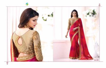 Vinay starwalk blossom party wear saree collection BY GOSIYA EXPORTS (3)