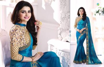Vinay starwalk blossom party wear saree collection BY GOSIYA EXPORTS (8)