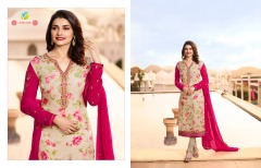 VINAY VICTORIA 2 BRASSO 7351-7359 SERIES GEORGETTE SUIT WHOLESALE RATE AT GOSIYA EXPORTS SURAT DEALER AND SUPPLAYER (14)