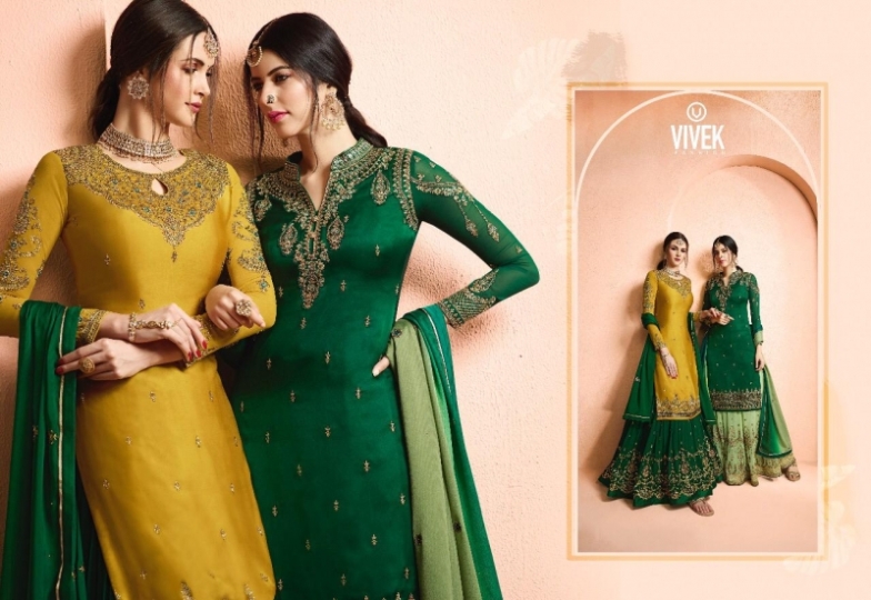 VIVEK FASHION PRESENTS AMEEN VOL 5 SATIN GEORGETTE FABRIC WHOLESALE DEALER BEST RATE BY GOSIYA EXPROTS SURAT (10)