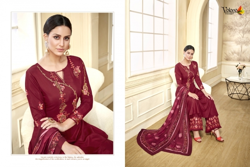 VOLONO TRENDZ SANIYA VOL 1 HEAVY STITCHED SUIT WHOLESALE DEALER BEST RATE BY GOSIYA EXPORTS SURAT (12)