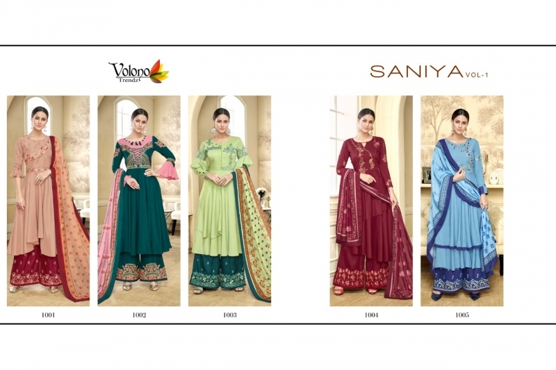 VOLONO TRENDZ SANIYA VOL 1 HEAVY STITCHED SUIT WHOLESALE DEALER BEST RATE BY GOSIYA EXPORTS SURAT (4)