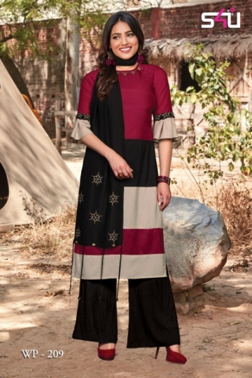 WEEKEND PASSIONS VOL 2 S4U STYLISH KURTI WITH DUPATTA AND SHRUG AT WHOLESALE DEALER BEST RATE BY GOSIYA EXPORT SURAT (10)