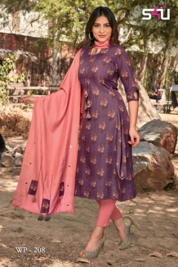 WEEKEND PASSIONS VOL 2 S4U STYLISH KURTI WITH DUPATTA AND SHRUG AT WHOLESALE DEALER BEST RATE BY GOSIYA EXPORT SURAT (8)