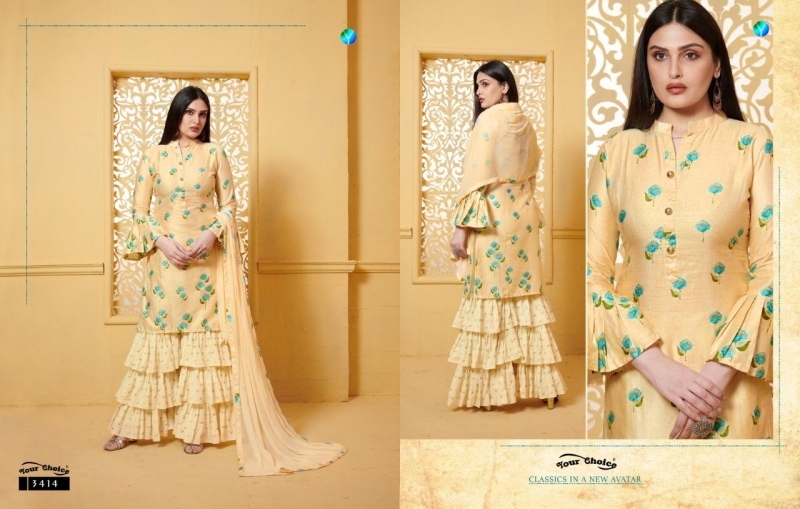 YOUR CHOICE DING DONG 9 SARARA DRESSES WHOLESALE DEALER BEST RATE BY GOSIYA EXPORTS SURAT (5)