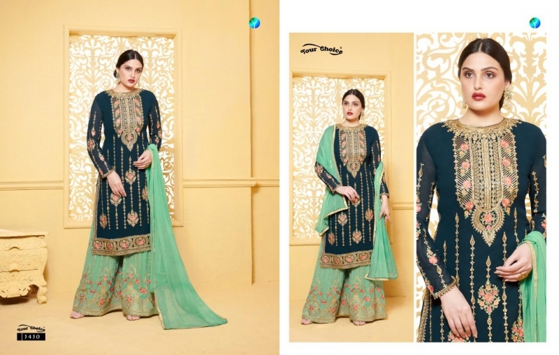 YOUR CHOICE GLORINA VOL 3 GEORGETTE SARARA SALWAR KAMEEZ CATALOGUE WHOLESALE DEALER BEST RATE BY GOSIYA EXPORTS SURAT (1)