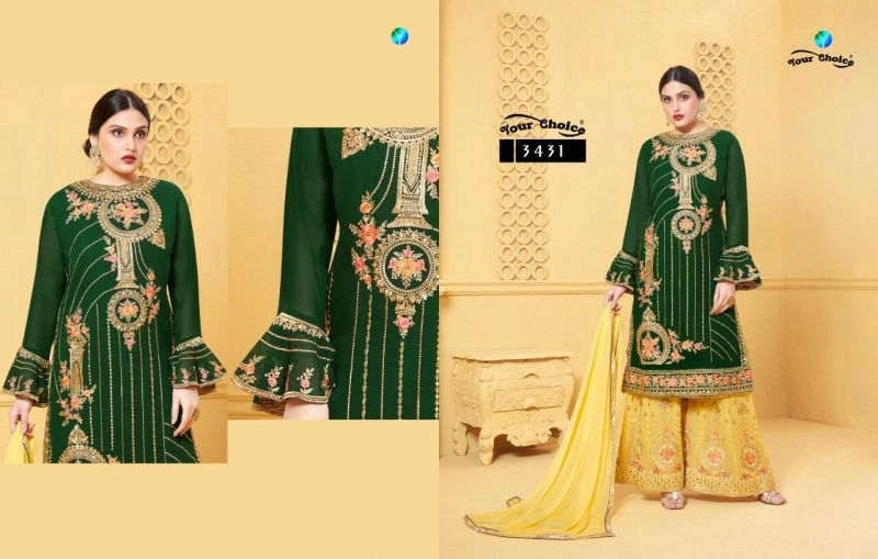 YOUR CHOICE GLORINA VOL 3 GEORGETTE SARARA SALWAR KAMEEZ CATALOGUE WHOLESALE DEALER BEST RATE BY GOSIYA EXPORTS SURAT (3)