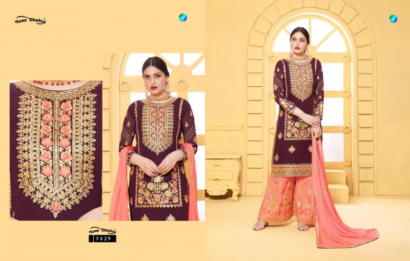 YOUR CHOICE GLORINA VOL 3 GEORGETTE SARARA SALWAR KAMEEZ CATALOGUE WHOLESALE DEALER BEST RATE BY GOSIYA EXPORTS SURAT (5)