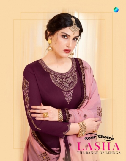 YOUR CHOICE LAUNCH LASHA GEORGETTE FABRIC HAEVY WORK SALWAR SUIT WHOLESALE DEALER BEST RATE BY GOSIYA EXPORTS SURAT (1)