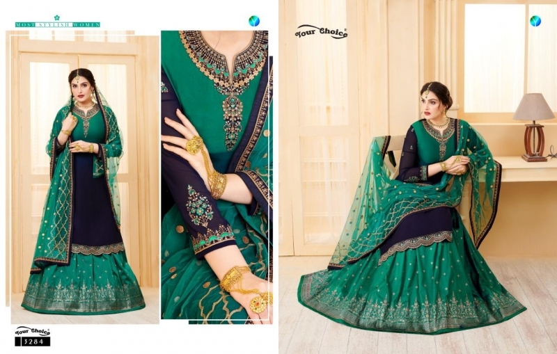 YOUR CHOICE LAUNCH LASHA GEORGETTE FABRIC HAEVY WORK SALWAR SUIT WHOLESALE DEALER BEST RATE BY GOSIYA EXPORTS SURAT (2)