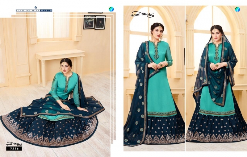 YOUR CHOICE LAUNCH LASHA GEORGETTE FABRIC HAEVY WORK SALWAR SUIT WHOLESALE DEALER BEST RATE BY GOSIYA EXPORTS SURAT (5)