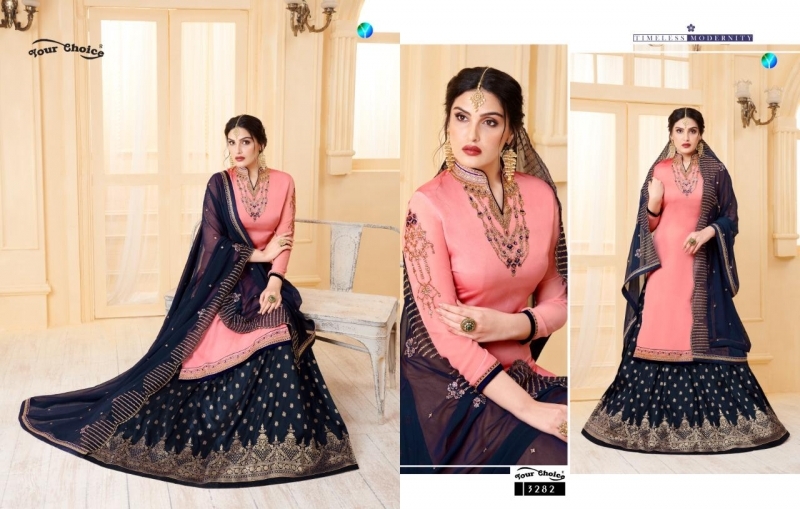 YOUR CHOICE LAUNCH LASHA GEORGETTE FABRIC HAEVY WORK SALWAR SUIT WHOLESALE DEALER BEST RATE BY GOSIYA EXPORTS SURAT (6)