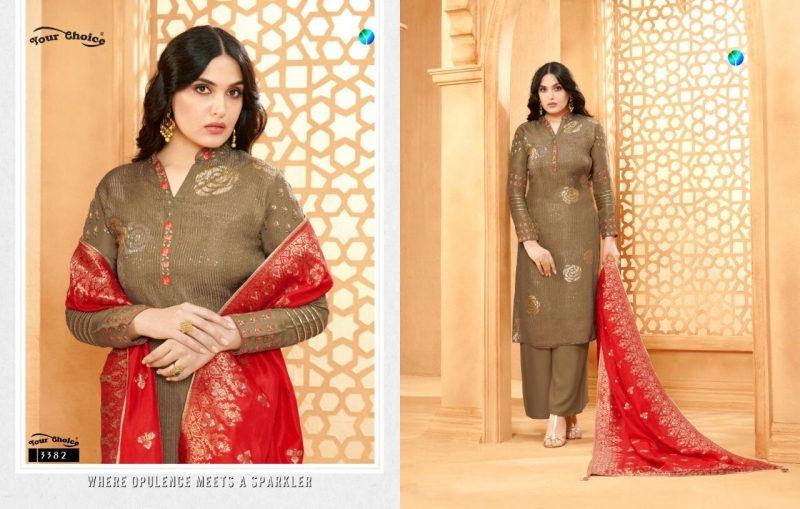 YOUR CHOICE MANGAL SUTRA VISCOSE CHINON DRESS MATERIAL WHOLESALE DEALER BEST RATE BY GOSIYA EXPORTS SURAT (5)