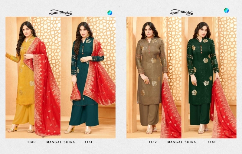 YOUR CHOICE MANGAL SUTRA VISCOSE CHINON DRESS MATERIAL WHOLESALE DEALER BEST RATE BY GOSIYA EXPORTS SURAT (6)