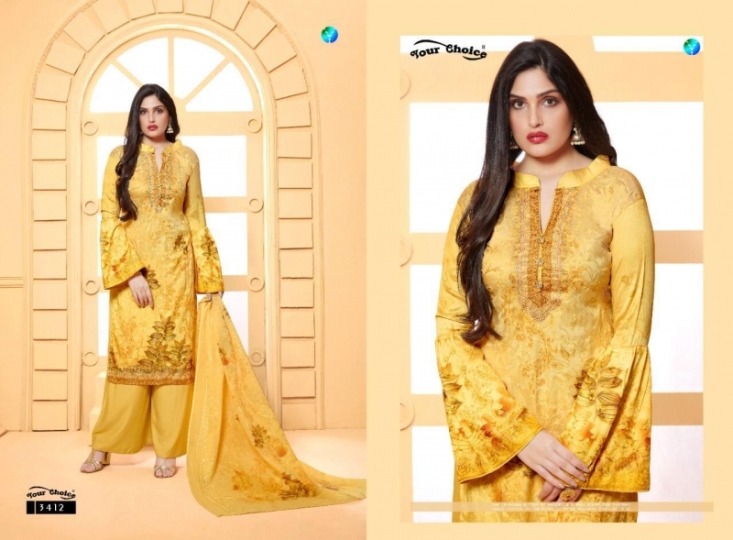 YOUR CHOICE NARGEES JAM SILK EMBROIDERY PLAZO PATTERN WHOLESALE DEALER BEST RATE BY GOSIYA EXPORTS SURAT (3)