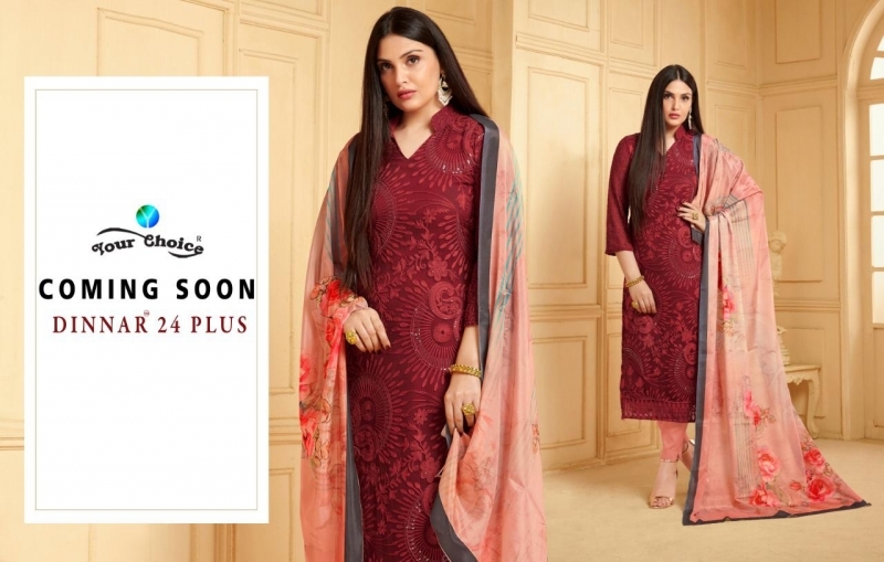 YOUR CHOICE PRESENTS DINNAR 24 PLUS PURE CHIFFON SALWAR KAMEEZ WHOLESALE BEST RATE BY GOSIYA EXPORTS SURAT (2)
