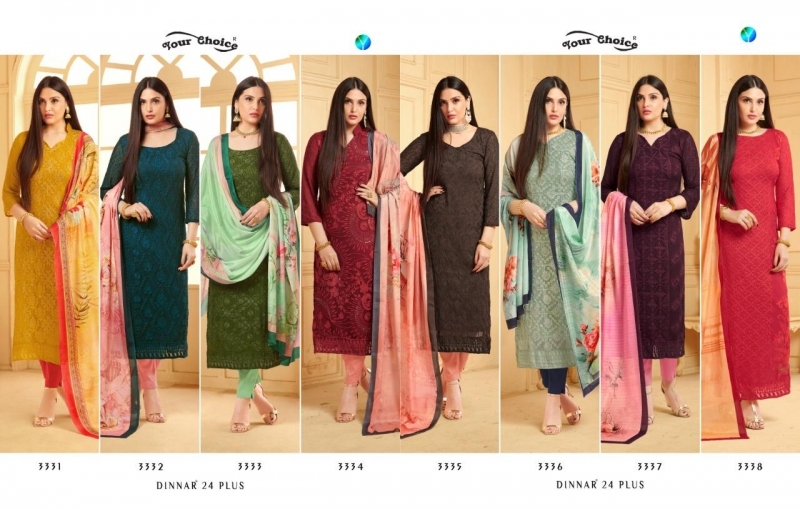 YOUR CHOICE PRESENTS DINNAR 24 PLUS PURE CHIFFON SALWAR KAMEEZ WHOLESALE BEST RATE BY GOSIYA EXPORTS SURAT (4)