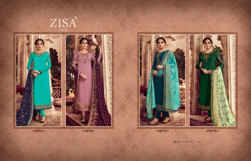 ZISA VOL 62 SATIN GEORGETTE FABRIC DRESS MATERIAL WITH EMBROIDERY WHOLESALE DEALER BEST RATE BY GOSIYA EXPORTS SURAT (10)