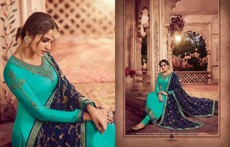 ZISA VOL 62 SATIN GEORGETTE FABRIC DRESS MATERIAL WITH EMBROIDERY WHOLESALE DEALER BEST RATE BY GOSIYA EXPORTS SURAT (3)