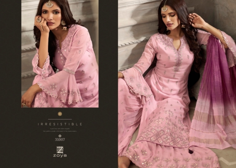 ZOYA PETALS PAKISTANI COLLECTION GEORGETTE SUITS WITH CHIFFON DUPATTA WHOLESALE DEALER BETS RATE BY GOSIYA EXPORTS SURAT (16)